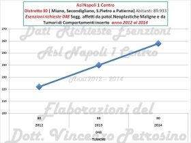 Elaborazioni NAPOLI CENTRO richieste di esenz.per alcune patologie e per reddito -     * Vincenzo Petrosino  *